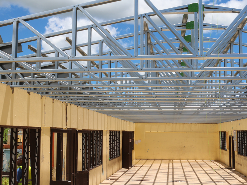 Disaster relief using steel framing