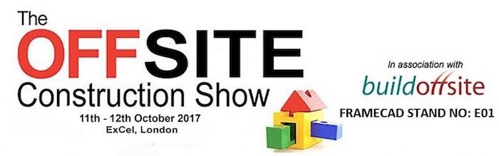 Join FRAMECAD at the Offsite Construction Show in London