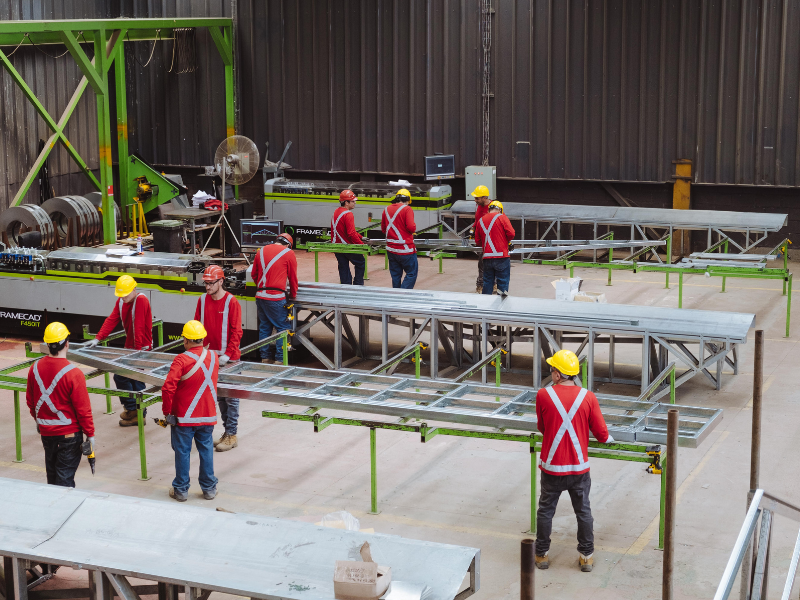 manufactuing steel framing