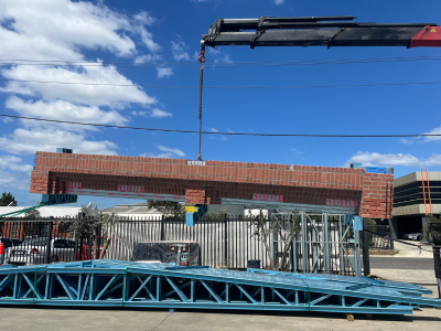 Mcnab project LGS and brick façade