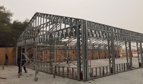 Onsite cold formed steel framing