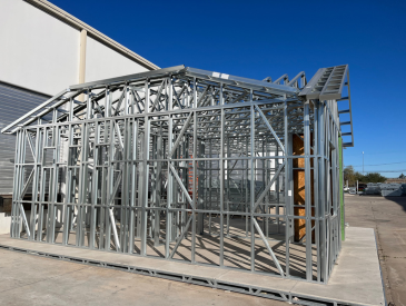 steel house frame