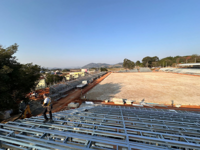 SteelCorp Red Bull Stadium light steel frame