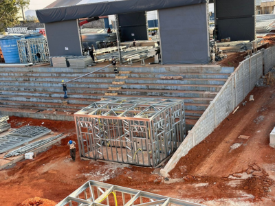 SteelCorp Red Bull Stadium light steel frame