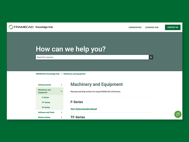 FRAMECAD Knowledge Hub