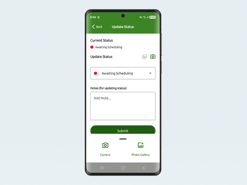 Status update in FRAMECAD Nexa